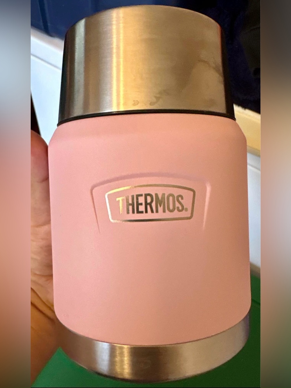 *NEW* Thermos 16 oz. Sunset Pink Stainless Steel Food Jar with Spoon